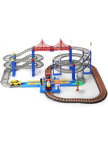 Kleine Zug Set Track Electric Car Dinosaurier Roller Untersetzer Junge Spielzeug High-Speed Rail Harmony-Nummer Color : Standard Size : Gas Station Track - B09WN48DJ9