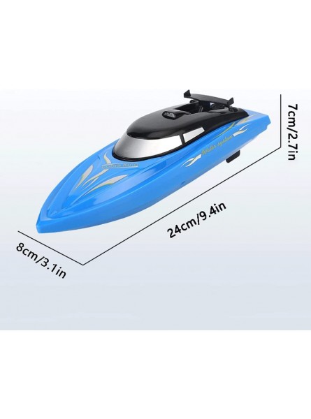 CHENBAI 2,4-GHz-RC-Boot Doppelpropeller-Fernsteuerungs-Schnellboot interaktives Wettbewerbsspielzeug mit Langer Lebensdauer Antikollisions-Hochgeschwindigkeits-RC-Schiffe für Seen und Pools - B09PYHNDB9