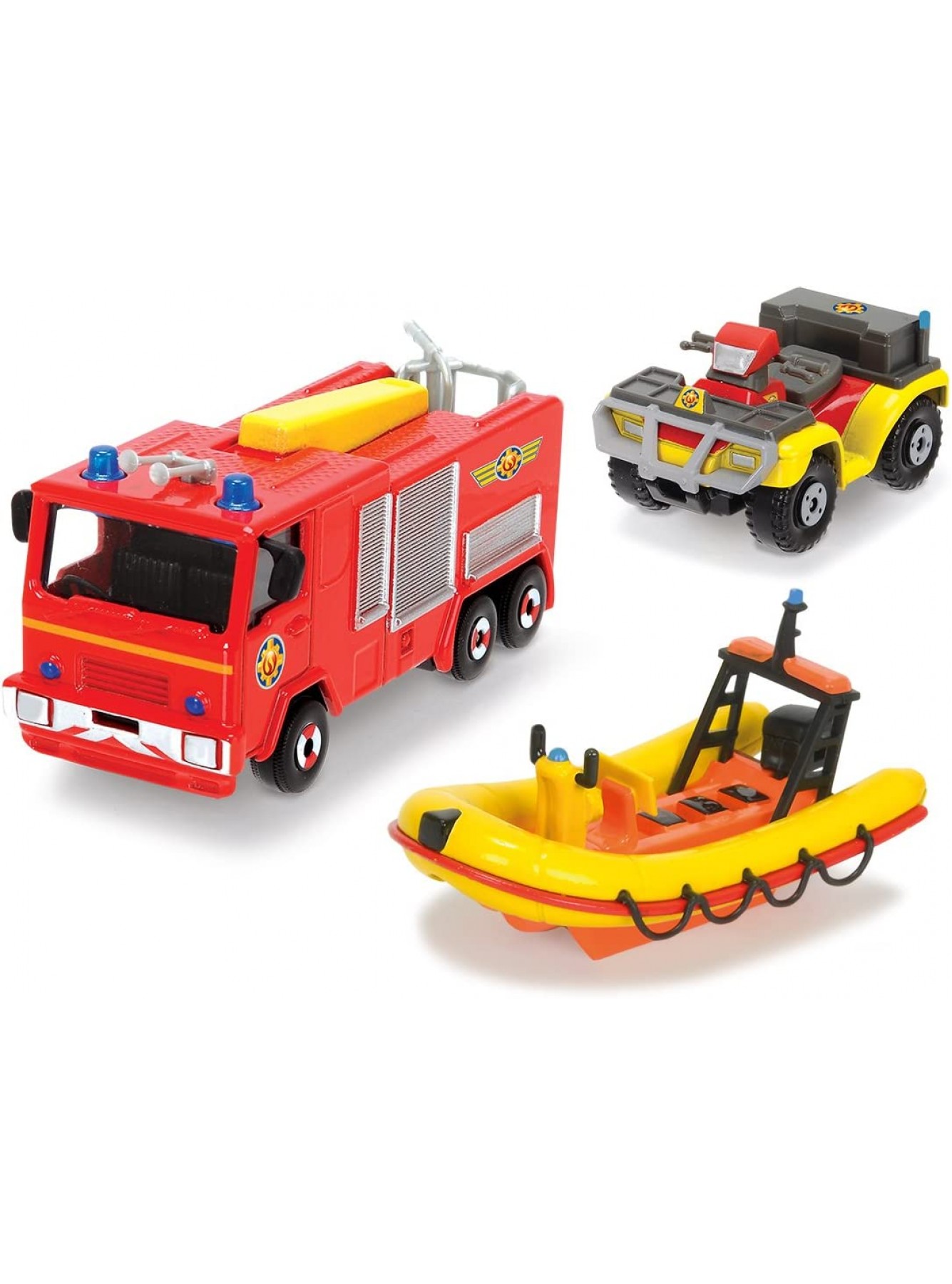 Dickie Toys 203099629401 Feuerwehrmann Sam dreiteiliges Fahrzeug Set - B01L005PEE