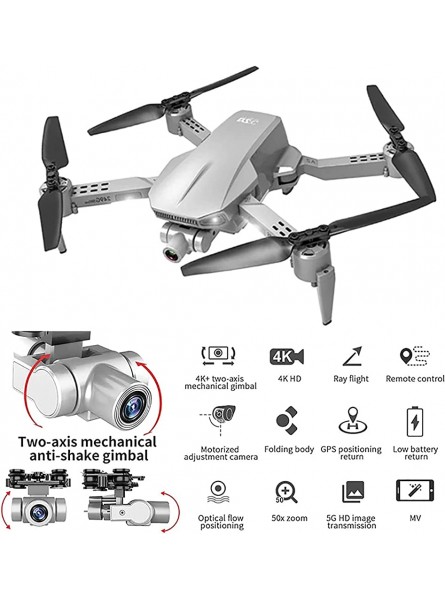 king of car tuning Optische 4K-Drone 4K für die optische Drohne des 4K-Hubschraubers für den 4K- Flieger Spielzeug Kinder Grey One Size - B0B8TYQX8X