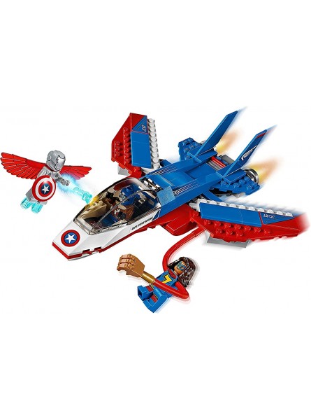 LEGO Marvel Super Heroes 76076 Captain America: Düsenjet - B01J41H7RY