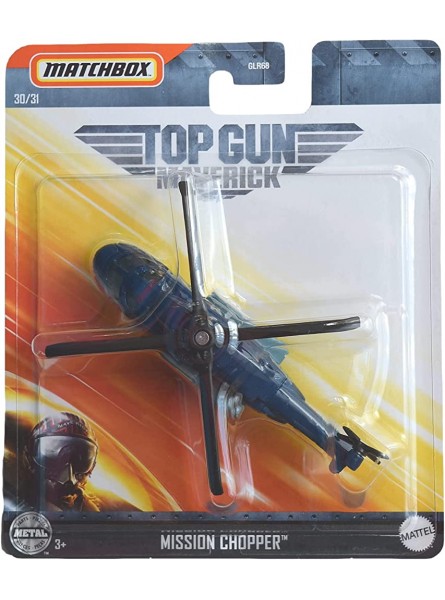 Matchbox Mission Chopper [Blue] Top Gun Maverick 30 31 - B09GHFGL4V