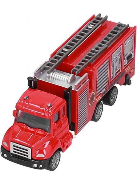 Annjom Feuerwehrauto Spielzeug Exquisites Schönes 1:50 Simuliertes Lebensechtes Lebendiges Automodell Legierungsfront für Heimreisen für Spielzeugladen für Kindergarten - B09GP3JXZ2
