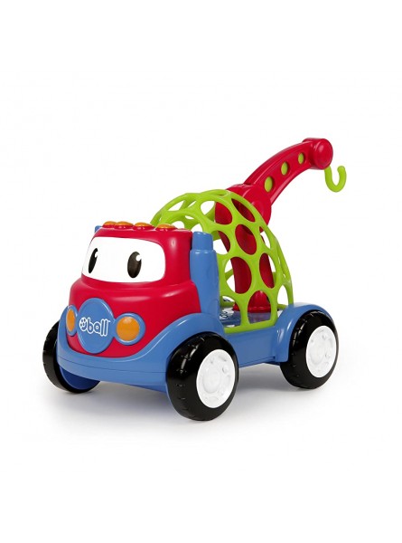 Bright Starts Oball Go Grippers Spielzeug Abschleppwagen aus flexiblem robustem und leicht greifbarem Material mit Hebebühne - B01N7UAU8S