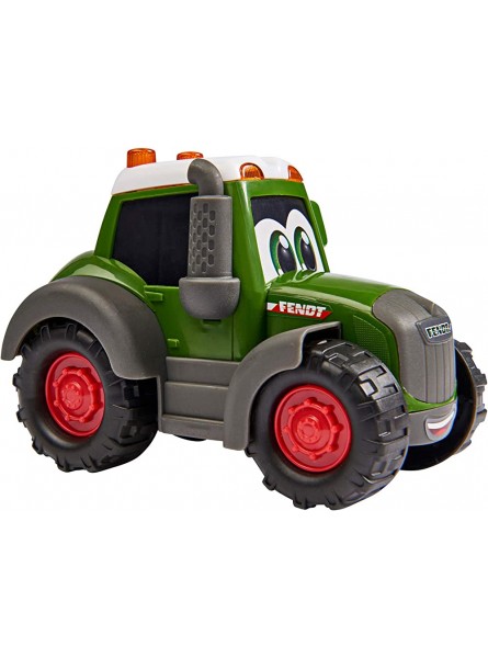 Dickie Toys 204112003 Was ist Was-Bauernhof Fendt Traktor mit Freilauf inkl. Was ist Was Buch farbecht und speichelfest Spielzeug ab 1 Jahr Bauernhof Spielzeug 14,5 cm grün - B084HPBQBS