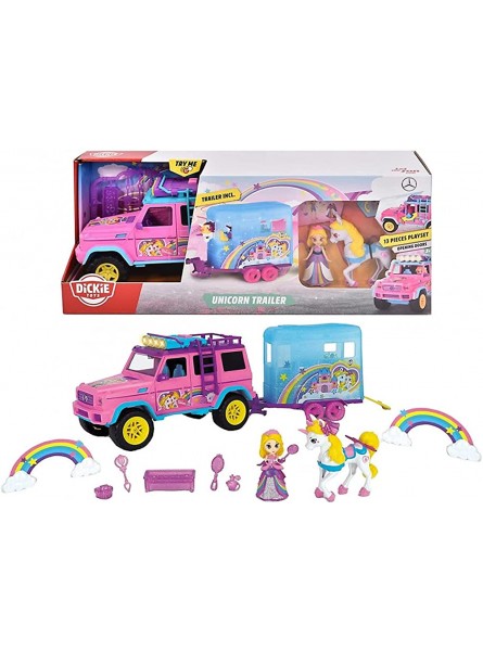 Dickie Toys Unicorn Trailer Try Me - B0961BC95H