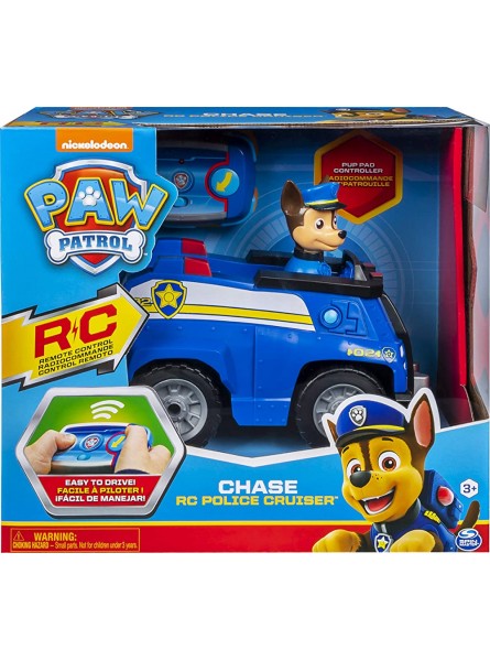 PAW Patrol Ferngesteuertes Polizeiauto mit Chase Figur RC Fahrzeug in blau & 6056855 Helikopter-Fahrzeug mit Skye-Figur Basic Vehicle - B09C917N2M