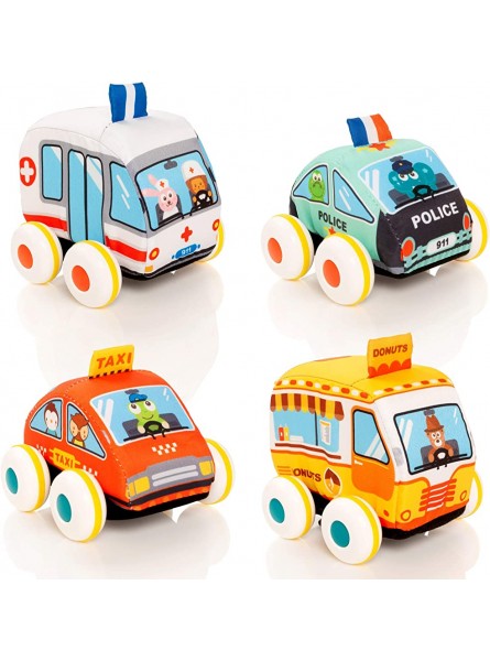 Tippi Fahrzeuge aus Stoffspielzeug zum Ziehen Spielautos für Babys oder Kinder geeignet ab 9 Monaten + zum Ziehen oder Schieben - B07YNVNGQB