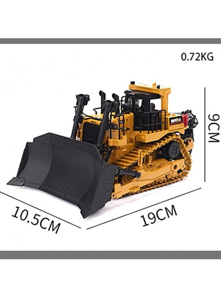 ULLGO Full Metal Bulldozer LKW Spielzeug Modell Auto Simulation 1:50 Diecast Bulldozer Modell Baufahrzeug Metall Truck Spielzeug Sammlung Geschenk Ornamente - B0B7X5J6S3