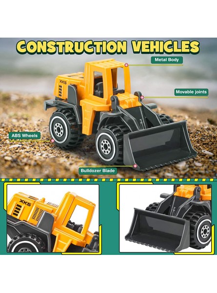 Dreamon Mini Baufahrzeuge Spielzeug Auto Kinder Legierung Bagger Lastwagen Autos Set Buntes Kleine Geschenk für Kinder ab 3 Jahren - B07V6QLKNJ