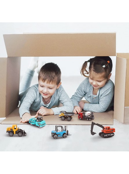 Dreamon Mini Baufahrzeuge Spielzeug Auto Kinder Legierung Bagger Lastwagen Autos Set Buntes Kleine Geschenk für Kinder ab 3 Jahren - B07V6QLKNJ