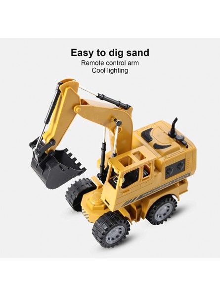 Shanrya RC Baufahrzeug Spielzeug umweltfreundliches Kunststoff Fernbedienung Bagger Spielzeug für für Sandkasten für Zuhause - B09MK1GJ67