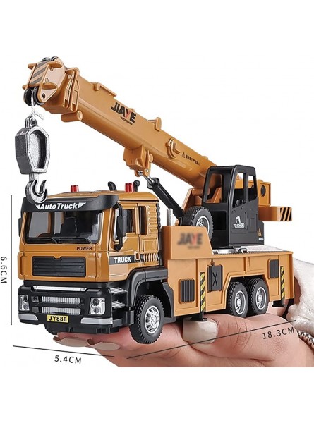 DENGJU Maßstab 1 32 Große Metalltechnik Kranwagen Legierung Spielzeugfahrzeuge Baufahrzeuge für Jungen Geburtstagsgeschenk - B09NPH6Q3R