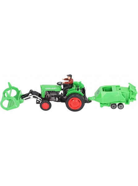 Gedourain Bauernhof-Traktor-Spielzeug-Modell exquisites Legierungs-Traktor-Spielzeug-Modell-Kit für 3 Jahre und älter für Zuhause GeschenkGrün - B09ZY9GC3S
