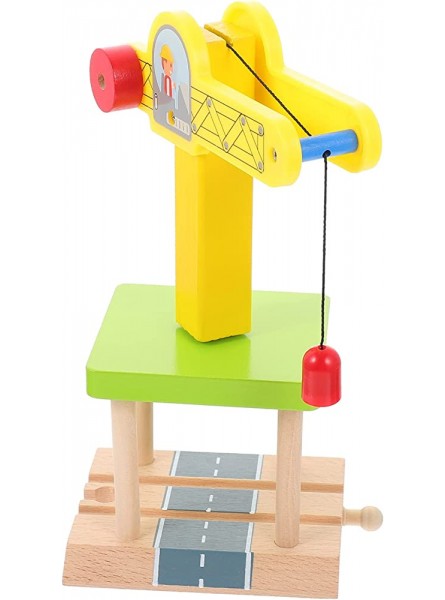 TOYANDONA Holzkran Spielzeug Mini Kran Modell Diecast Tower Kran Baufahrzeuge Modell Spielzeug Kinder Geschenk - B09NKNN1G6
