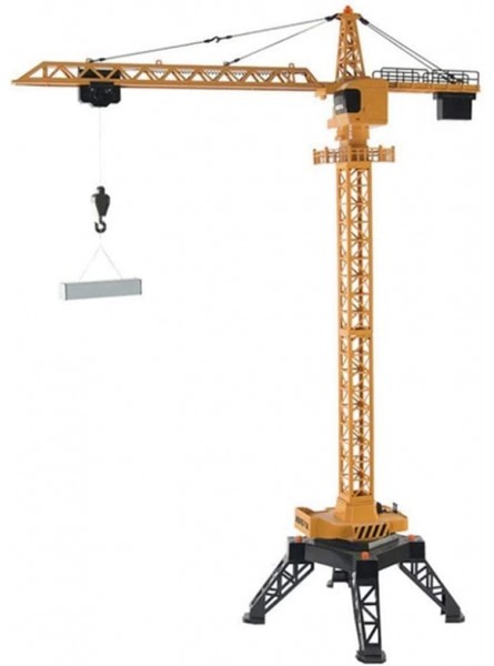 WANIYA1 Legierung Rc Turmkran Spielzeug Truck 125cm Höhe Fernbedienungsturm Kran 2.4G 360-Grad rotierende Funktionen Modell Fernbedienung LKW-Kranspielzeug for Erwachsene und Jungen - B09LYSP7TY
