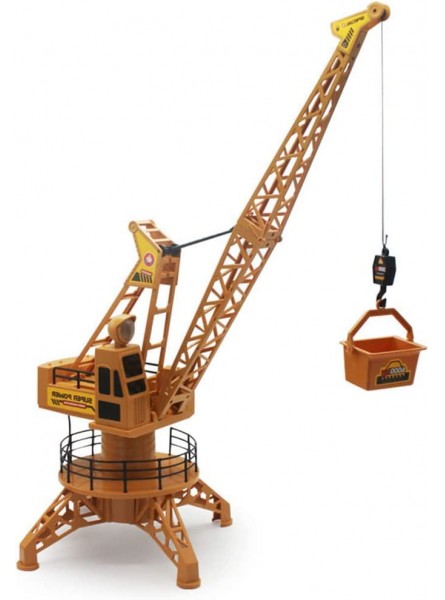 WZRYBHSD RC Tower Crane Spielzeug Simulation RC Tower Crane Engineering Vehicle 4 Kanäle 180 Grad Drehung Elektrisches RC Baufahrzeug Lift Model Engineering Truck Toy Gelb - B09JSPMCDQ