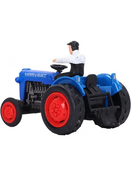 Dilwe Bauernhof-Traktor-Spielzeug Legierung + Kunststoff Kinder-Bauernhof-Traktor-Spielzeug Engineering Farmer Car Toy Geschenke für KinderBlau - B09X1J8447