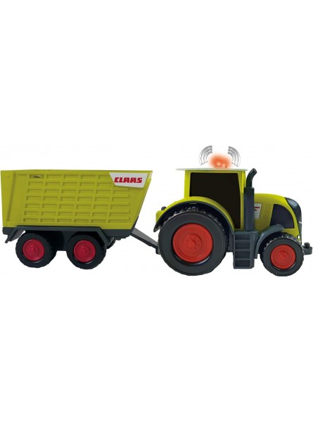 Happy People L&S 34541 Claas Kids Axion 870 Traktor + Anhänger Cargos 750 mit Licht und Sound grün - B092D4YS9L