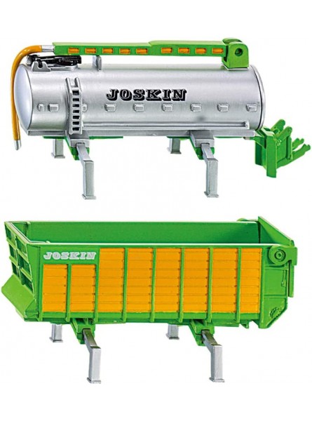 siku 1848 DEUTZ-FAHR Traktor mit Joskin Anhängerset 1:87 Metall Kunststoff Grün 5-tlg Mit Wechselsystem - B0014BLLXE