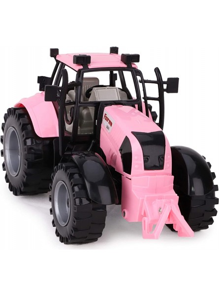 Toyland® 22cm x 12cm Reibung angetriebener Traktor mit öffnender Motorhaube Rosa - B07DM1MQMC
