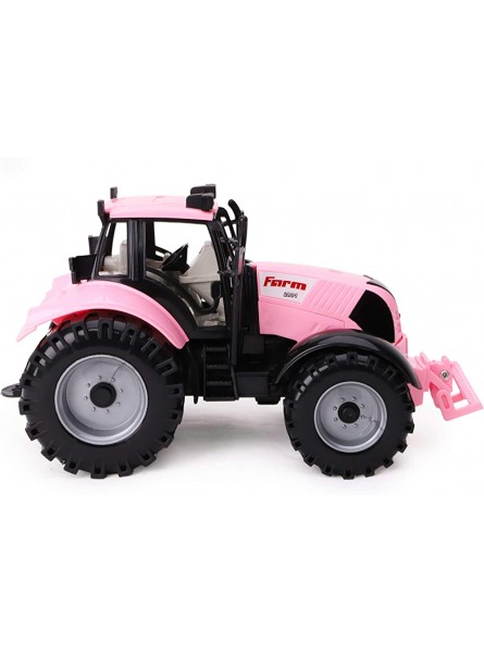 Toyland® 22cm x 12cm Reibung angetriebener Traktor mit öffnender Motorhaube Rosa - B07DM1MQMC