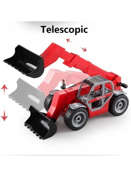Vollmetall Bulldozer Spielzeug ferngesteuertes Auto RC Loader Bautraktor 2,5 km h RC Bagger Traktor Jungen RC Rennfahrzeug Ferngesteuertes Modell 2 Batteriepackungen - B09LT6L9HR