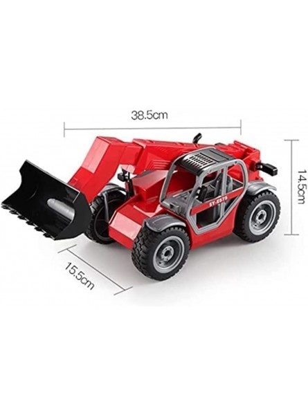 Vollmetall Bulldozer Spielzeug ferngesteuertes Auto RC Loader Bautraktor 2,5 km h RC Bagger Traktor Jungen RC Rennfahrzeug Ferngesteuertes Modell 2 Batteriepackungen - B09LT6L9HR