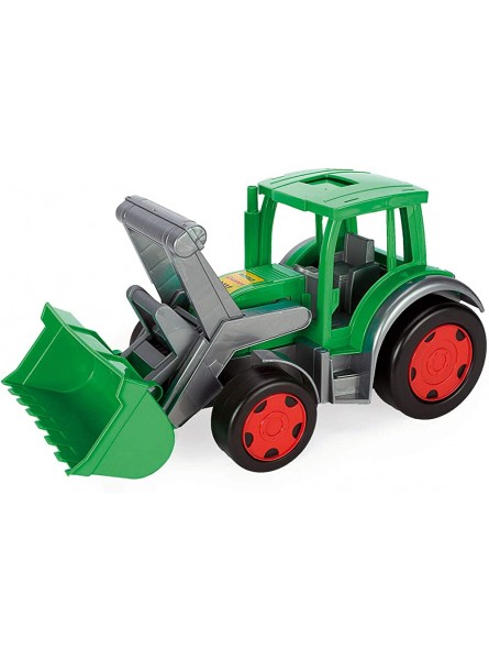 Wader 66015 Gigant Traktor zum Sitzen mit großer Frontschaufel ab 12 Monaten belastbar bis 100 kg ca. 60 cm grün ideal als Geschenk für kreatives Spielen - B01CJX6YDC