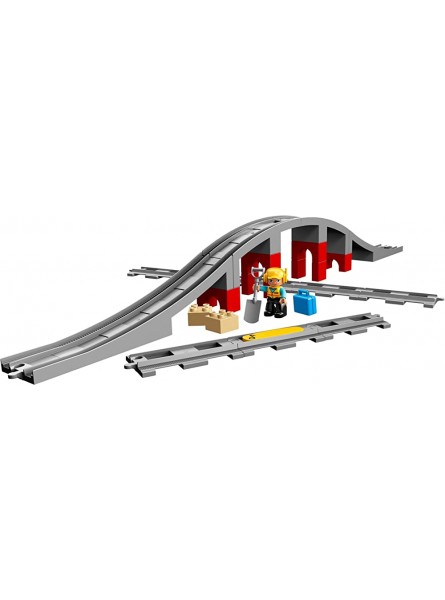 BRICKCOMPLETE Lego Duplo 2er Set: 10882 Eisenbahn Schienen & 10872 Eisenbahnbrücke und Schienen - B09DYY9VVR