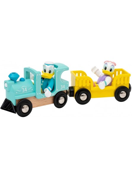 BRIO 32260 Donald & Daisy Duck Zug Farbenfrohe Lokomotive mit Waggon und den beliebten Disney-Charakteren Donald und Daisy Kompatibel mit Allen Produkten World 270 x 50 x 150 cm - B085WD83NC