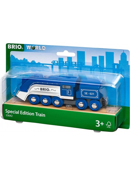 BRIO GmbH World 33642 Blauer Dampfzug Special Edition 2021 Zubehör GmbH Holzeisenbahn Empfohlen ab 3 Jahren - B08LNH6BCM