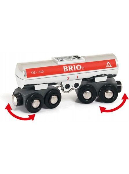 BRIO World 33471 Tankwagen Silber Zubehör für die BRIO Holzeisenbahn Empfohlen ab 3 Jahren - B07NDNWQH6