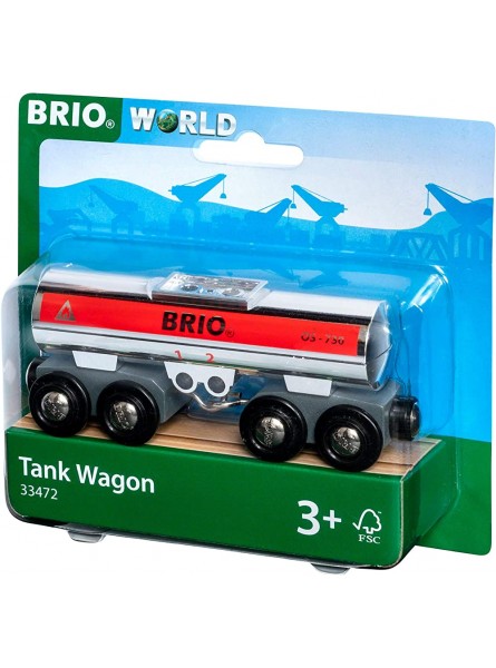 BRIO World 33471 Tankwagen Silber Zubehör für die BRIO Holzeisenbahn Empfohlen ab 3 Jahren - B07NDNWQH6