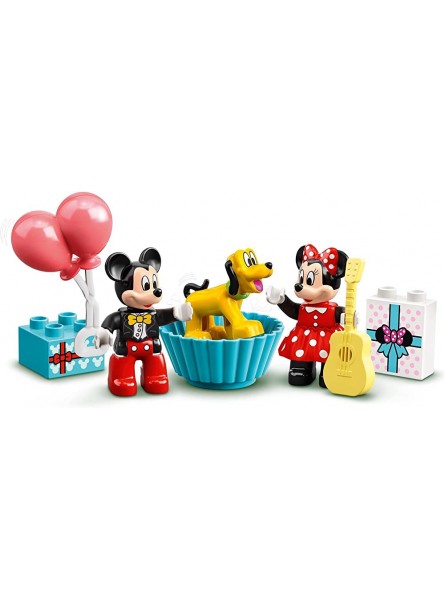 LEGO 10941 DUPLO Disney Mickys und Minnies Geburtstagszug Spielzeugzug mit Kuchen und Ballons ab 2 Jahren & 10946 DUPLO Familienabenteuer mit Campingbus Wohnmobil Spielzeugauto ab 2 Jahre - B0B3DH33VJ