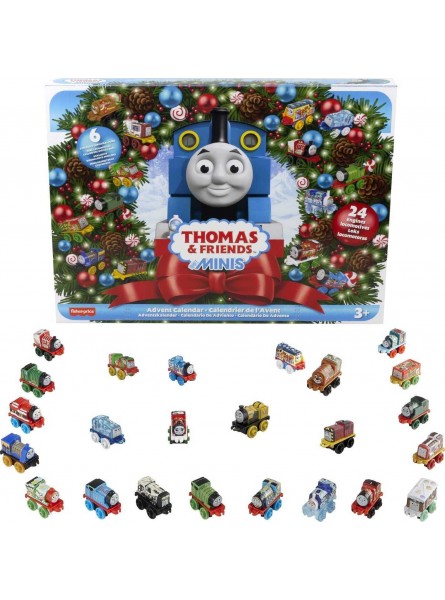 Thomas & Friends Minis Adventskalender mit 24 Lokomotiven Spielzeug für Kinder 3 Jahre GYW47 - B08V73BXZJ