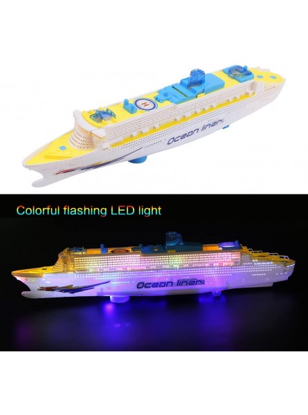 Pilipane Liner-Boot-Spielzeug elektrisches Ozeandampfer-Kreuzfahrtschiff blinkende LED-Lichter und Kindergeschenk pädagogische Geschenke für Jungen Mädchen Kleinkinder ab 3 Jahren - B0B77Q5QW4