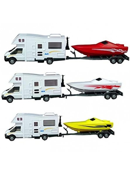 Toyland® 35cm Diecast & Plastic Motorhome & Speedboat Mit Anhängermodell Toy - B07QC1VT74