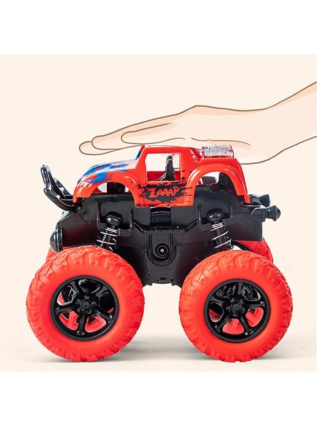 DEORBOB Pull Back Car Monster Truck Spielzeug Reibungsbetriebene Autos 360 Grad drehbares Anti-Fall-Trägheitsfahrzeug Offroad Effizienter Stoß All-Terrain Trucks Geschenk für 3-7 Jahre Jungen Mädchen - B09B55KS8Y