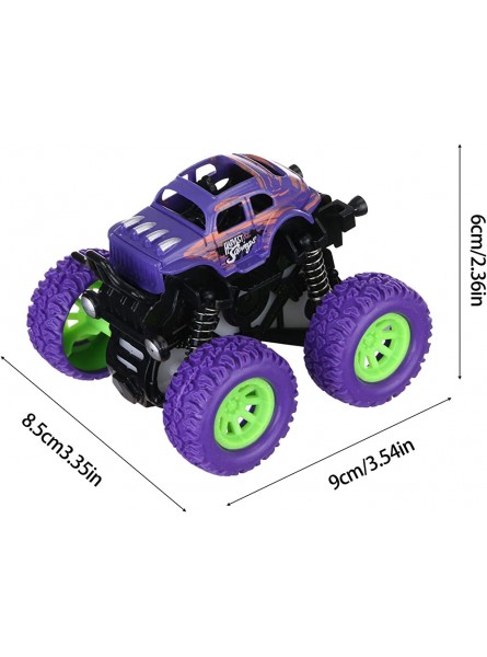 Funyplus Toy Cars for Children Mini Pull Back Toy Car with Drop-Resistant Inertia Monster Truck - B08R3CFRVR