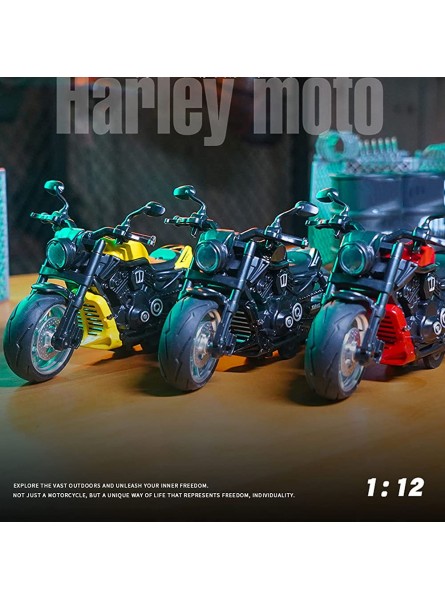 Motorrad-Spielzeugmodell Stark und Langlebig Stilvolles Design Retro-Motorrad-Spielzeug Retro-Stil MaßStab 1:12 FüR Erwachsene. Retro Gelb - B0BLMD1ZDV
