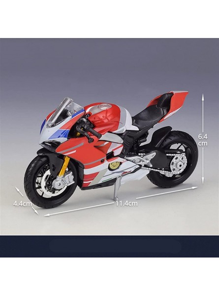 NASJAQ Modell-Bausatz Für Ducati Panigale V4S Corse Legierung Motorrad Modell Geburtstagsgeschenk Kinder Spielzeug Auto Sammlung 1 18 Size : with Retail Box - B0BL1188QS