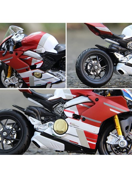 NASJAQ Modell-Bausatz Für Ducati Panigale V4S Corse Legierung Motorrad Modell Geburtstagsgeschenk Kinder Spielzeug Auto Sammlung 1 18 Size : with Retail Box - B0BL1188QS