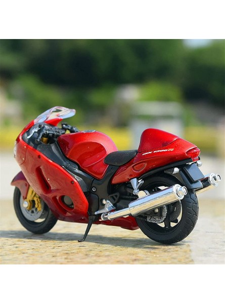 NASJAQ Modell-Bausatz Für Suzuki Hayabusa GSX1300R Legierung Motorrad Modell Geburtstagsgeschenk Kinder Spielzeug Auto Sammlung 1 18 Color : Red Foam Box - B0BLCT6RQB