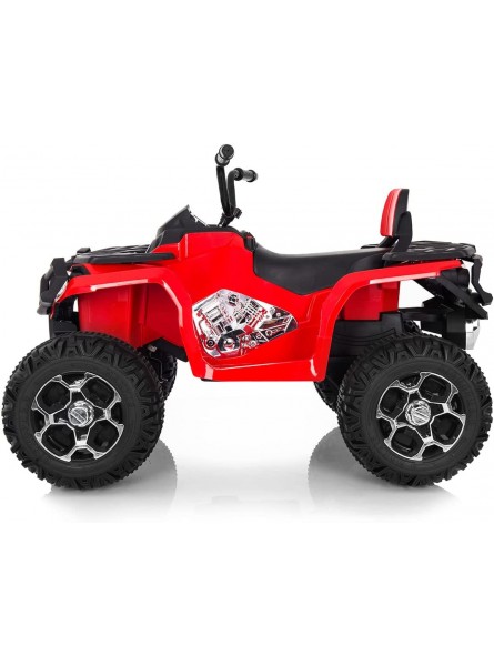 Playkin Quad Racer Rosso Quad per Bambini Moto elettrica per Bambini 12V Batteria - B07W42R6QZ
