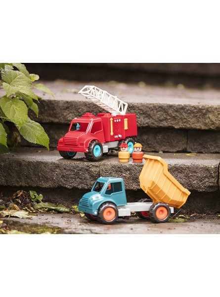 Battat Großes Feuerwehrauto LKW Sandkasten mit Figuren 31 cm – Sandspielzeug Kinder Spielzeug Fahrzeug für Mädchen und Jungen ab 18 Monaten 3 Teile - B01N9UXZXF