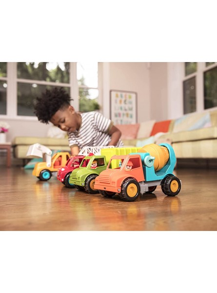 Battat Großes Feuerwehrauto LKW Sandkasten mit Figuren 31 cm – Sandspielzeug Kinder Spielzeug Fahrzeug für Mädchen und Jungen ab 18 Monaten 3 Teile - B01N9UXZXF