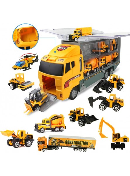 Coolplay LKW Spielzeug Auto Set Autotransporter Spielzeug Baustelle Bagger Spielzeug ab 3 Jahre Junge - B07W7QJ8XH