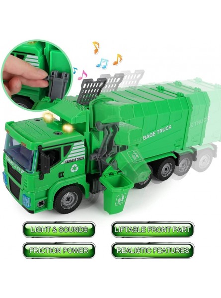kramow Müllauto Spielzeug Lichtern und Sound,DIY Gebäude Spielzeug Montage Spielzeug mit Bohrwerkzeug,Fahrzeuge Spielzeug Geschenk für Kinder Jungen Mädchen 3 4 5 Jahre - B09H25SLHM