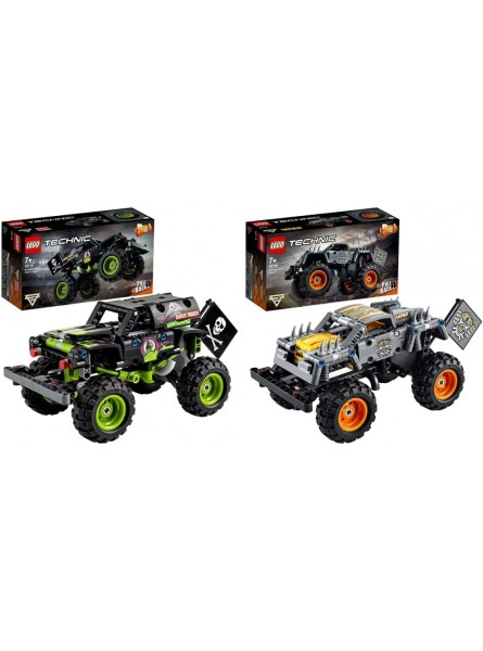 LEGO 42118 Technic Monster Jam Grave Digger Truck & 42119 Technic Monster Jam Max-D Truck und Quad 2-in-1 Spielzeug ab 7 Jahre mit Rückziehmotor Geschenk zu Weihnachten oder zum Geburtstag - B09CZJ6YGZ